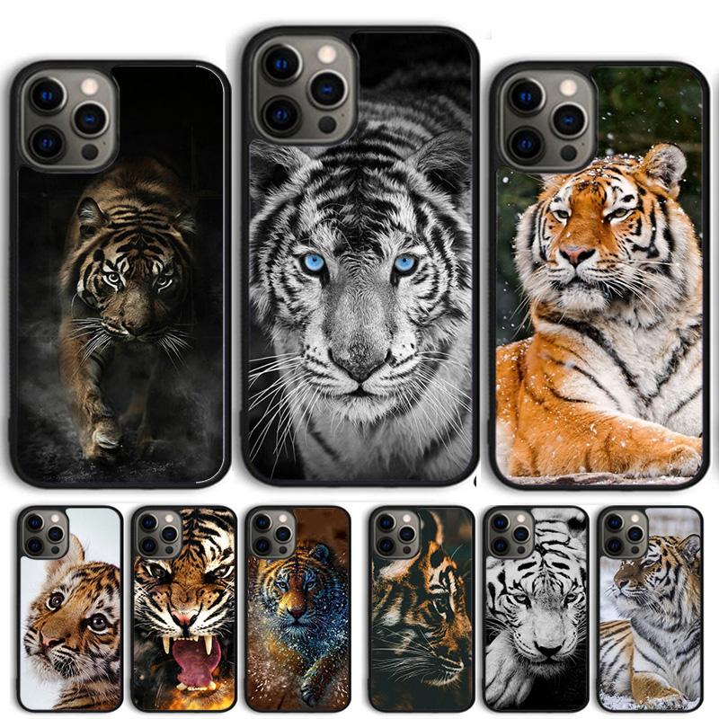 Tiger Phone Case For iPhone 17 Air 13 12 14 15 16 Cover For Apple iPhone 17 Air 14 15 16 Pro Max 6S Plus Coque