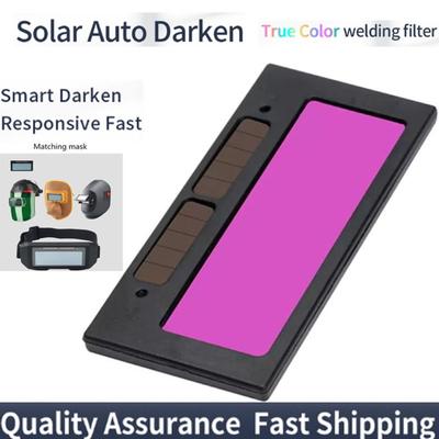 LCD Panel Auto Darkening Welding Helmet Colorful Welder Goggles Machine  Filter Lens Tools