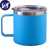 12oz Vacuum Mug Heat-resistant Leak-proof Double-layered Lidded Stainless Steel Coffee Milk Water Mug Office Supplies
