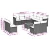 VidaXL Salon de Jardin avec Coussins 12 pcs, Canapés de Terrasse, Ensemble de Meubles de Patio, Mobilier d'Extérieur, Gris 3256039