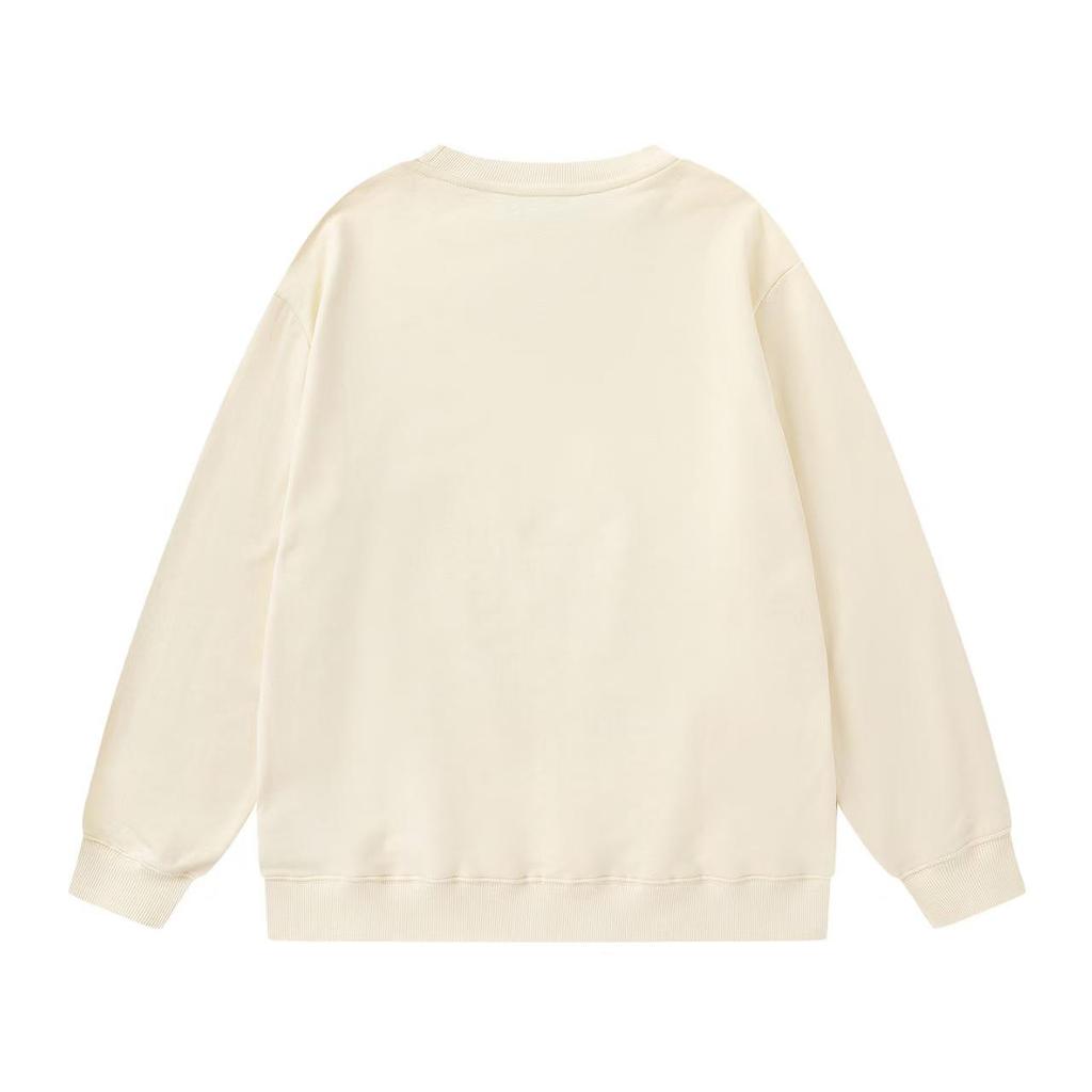 Meng Family Autumn/Winter Couple Hoodie with Badge Embroidery - Casual Breathable Round Neck Top