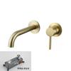 Wall Mounted Concealed Brass Bathroom Basin Faucets Embedded Cartridge Basin Mixer Sink Faucet Washbasin Tap Hot Cold Water Tap