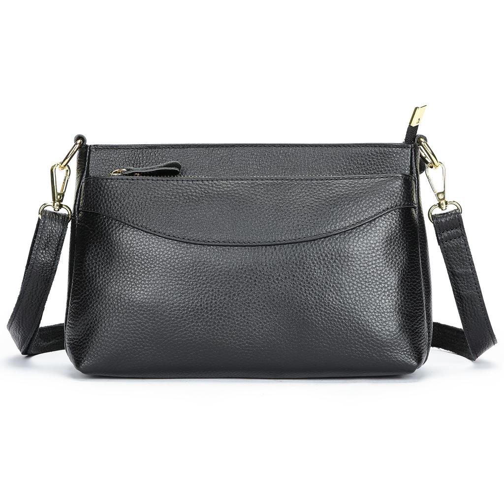 Genuine Leather Retro Large Capacity Bag Women's Bag Shoulder Armpit Commuter Crossbody Bag