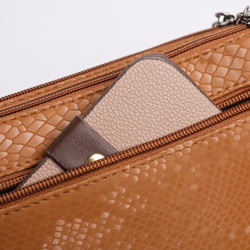 Strukturierte Pendler-Umhängetasche Messenger-Tasche Clutch