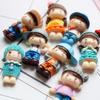1PC Cute Cartoon Resin Boy Girl Child Cream Mobile Phone Case Laptop DIY Decoration Sticker for Students Phone Accessories