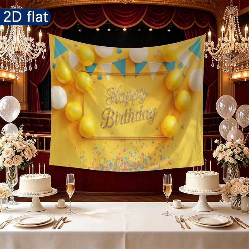 Party Backdrop Happy Birthday Birthday Photo Booth Background Front Door Decor