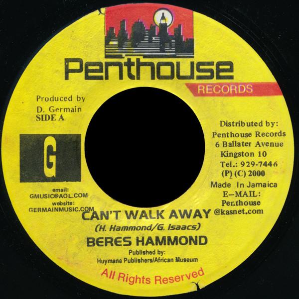 

7inch Record BERES HAMMOND - Can t Walk Away NONE Penthouse Recor 2000 Jamaica Reggae, Ska & Dub Used