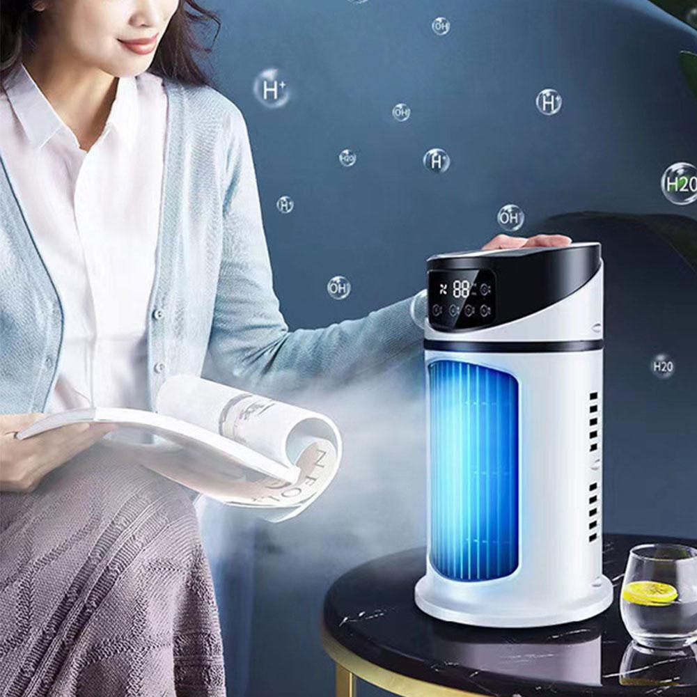 Fan 6-Speed Evaporative Air Cooler with Humidifier Personal Air Cooler for Home Office Bedroom Use