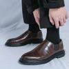 Male Comfortable Business Shoe Brand Flats Leather Fashion Casual Shoes Men Classic Mens Loafers Mens Slip on Dress Footwear
