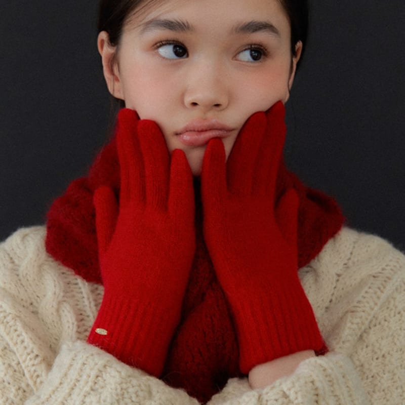 OVLA Oval Point Wool Knit Gloves_colors GL002