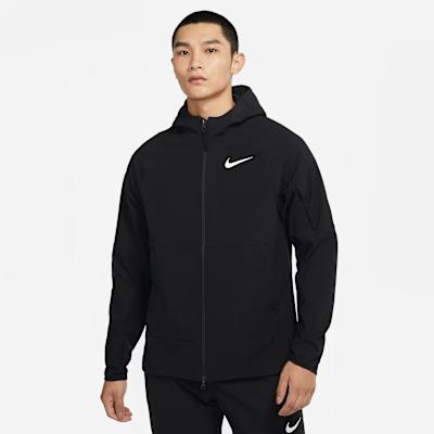 Nike Pro Jackets Men's Black Hooded Non Detachable Moderate Other