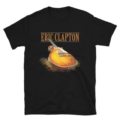 Eric Clapton 3D Guitar T-shirt Unisex Heavy Cotton Reprint All Sizes
