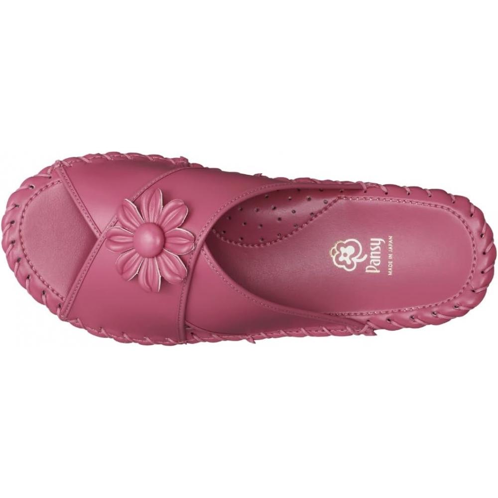 PanSy  PanSy  9370j PanSy Room Shoe  Made In Japan  Women S Hand Knitted Footbed  24.5 25.0 Cm  pInk