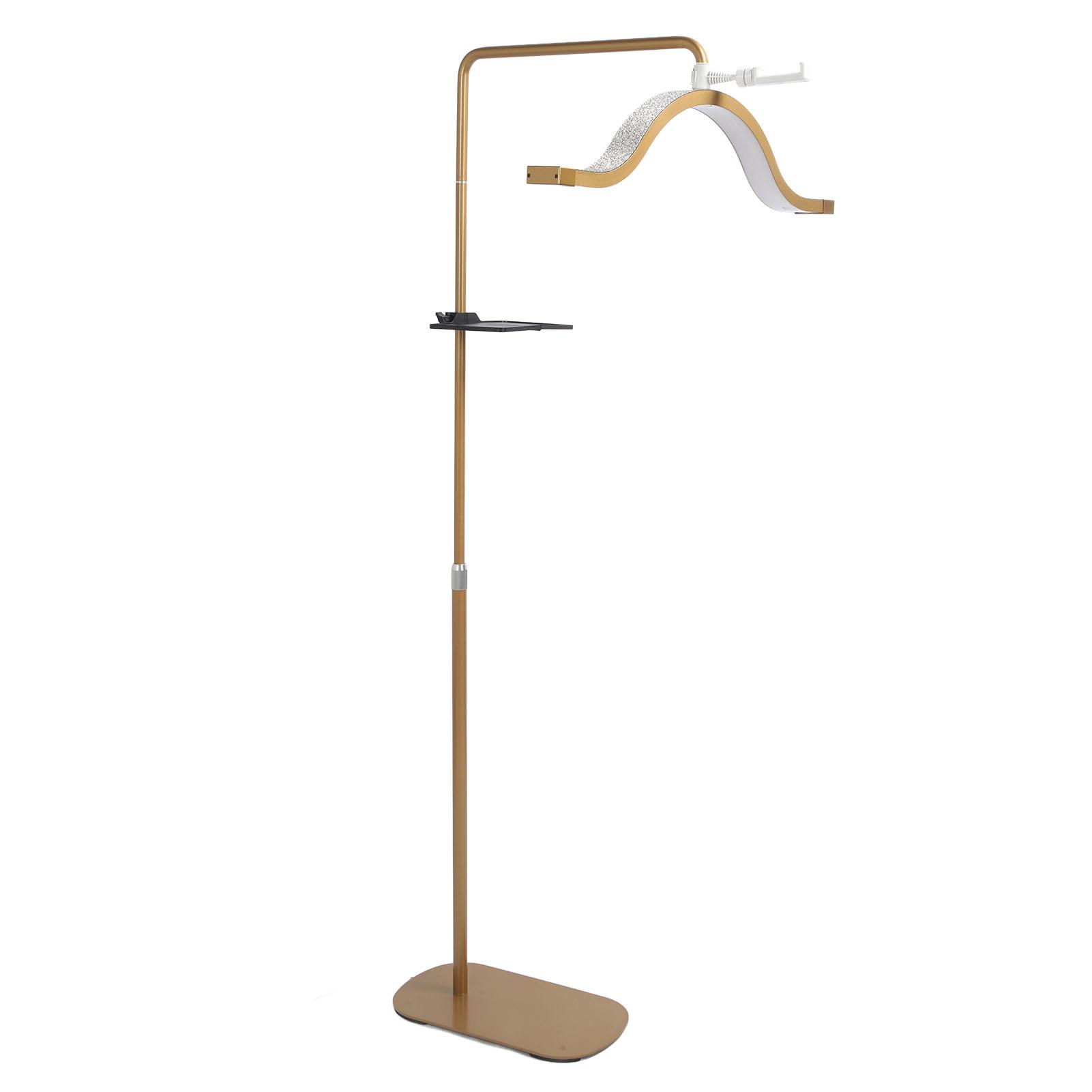 

Напольный светильник в форме полумесяца 29 дюймов 45 Вт Лампа-полумесяц Цветовая температура 3200K‑5600K Заполняющий свет для ресниц EU Plug