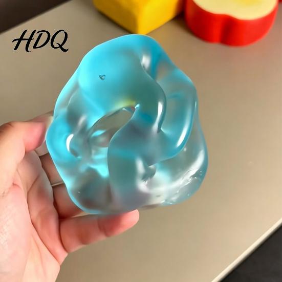 Moldable Stress Ball Shapeable Clear Squeeze Anxiety Relief DIY Tool Slow Rising Stretchy Transparent Sensory Fidget Toy Anti-anxiety Hand Exerciser