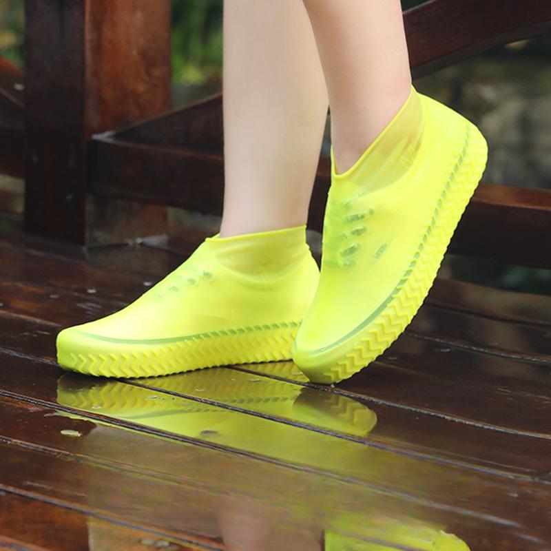 Reusable Waterproof Rain Shoes Covers Silicone Outdoor Rain Boot Overshoes Walking Shoes Accessories Reusable Shoe Cover