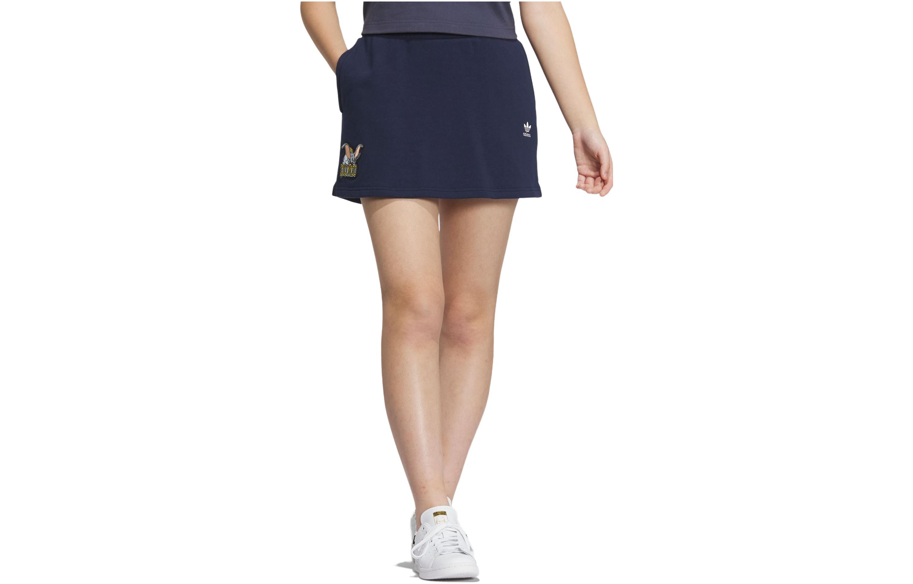 Adidas Originals x Disney DUMBO SPORTSWEAR Casual Short Skirts Women s College Navy IN1038 XS