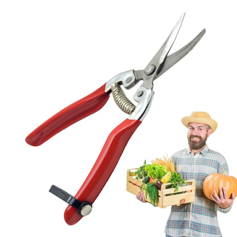 Pruning Shear Branch Scissors Stainless Steel Non-Slip Handle Sharp Garden Fruit Tree Pruning Very Sharp Garden Tools