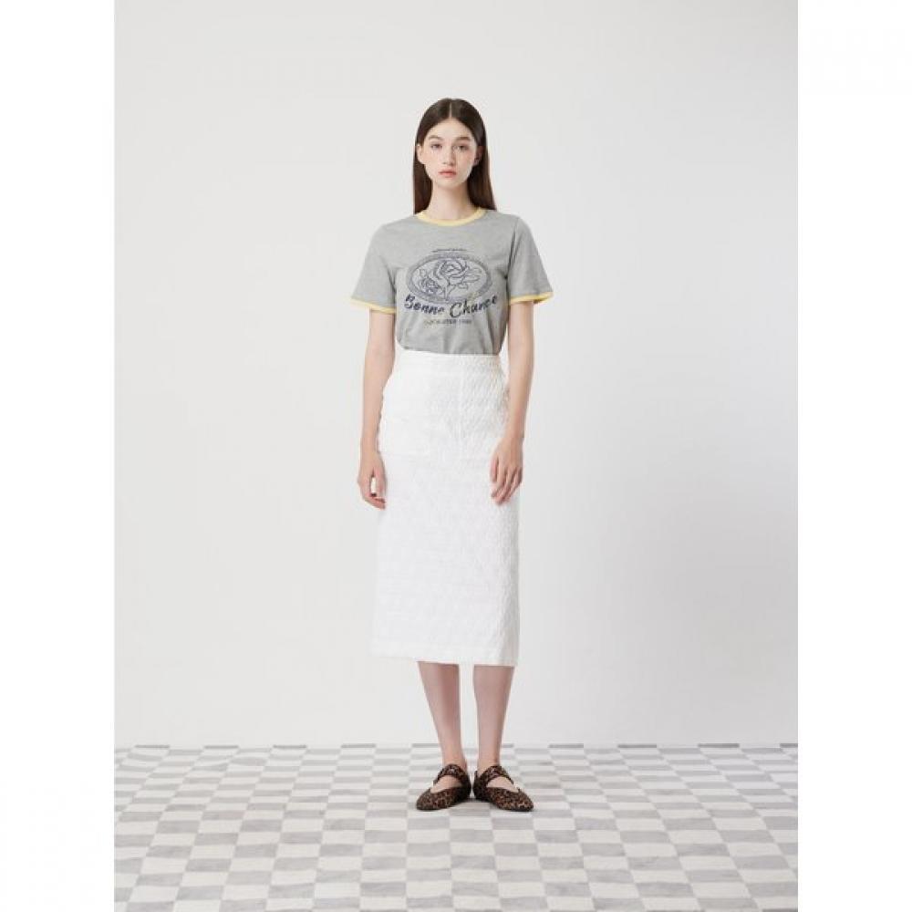 Cc Collect Jacquard Pencil Skirt C252msd041