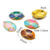 5pcs Stainless Steel Enamel Dinosaur Egg Charms Pendants for DIY Children Necklaces Boho Jewelry Earrrings Making Supplies