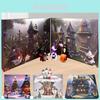 Festlig Tomte Halloween Adventskalender Pusselbox i Papper Idealisk För Kreativt DIY-skoj