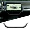 ABS Carbon Fiber Car Centre Air Vent Frame Cover Trim Sticker Interior Car Accessories For Rivian R1T R1S 2022-2025