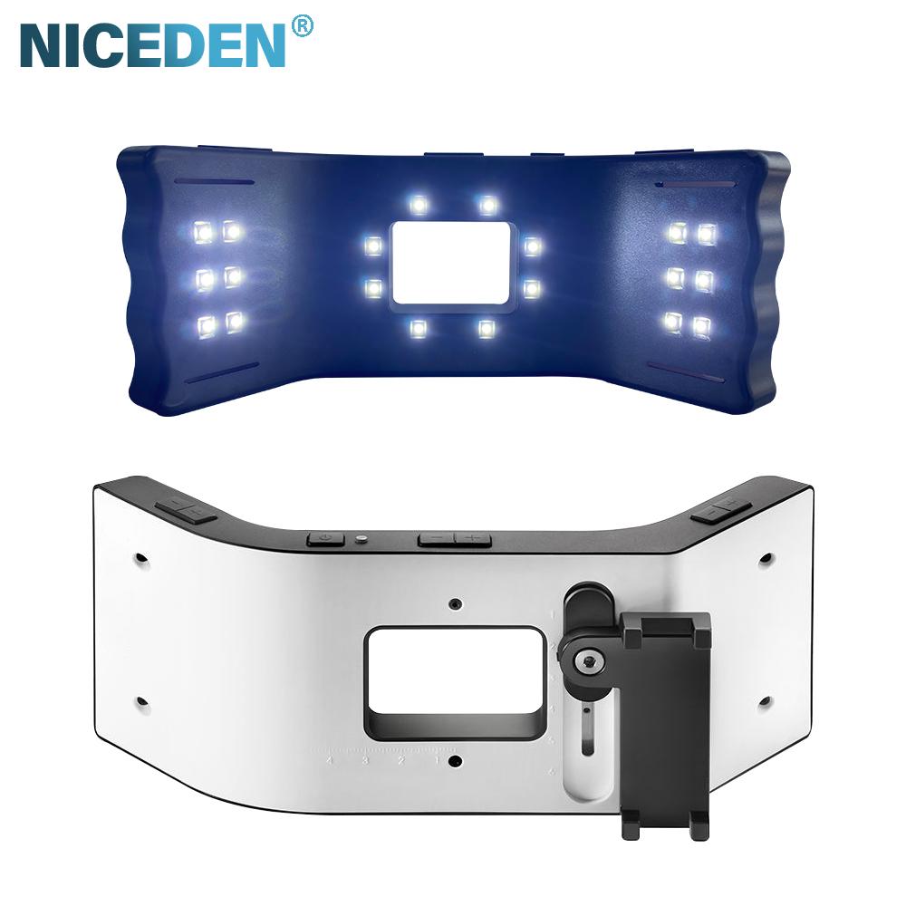 Dental Orthodontics Equipment Mobile Photography Lighting Flash Light Adjustable Led Dental Oral Filling Lamp With Bracket