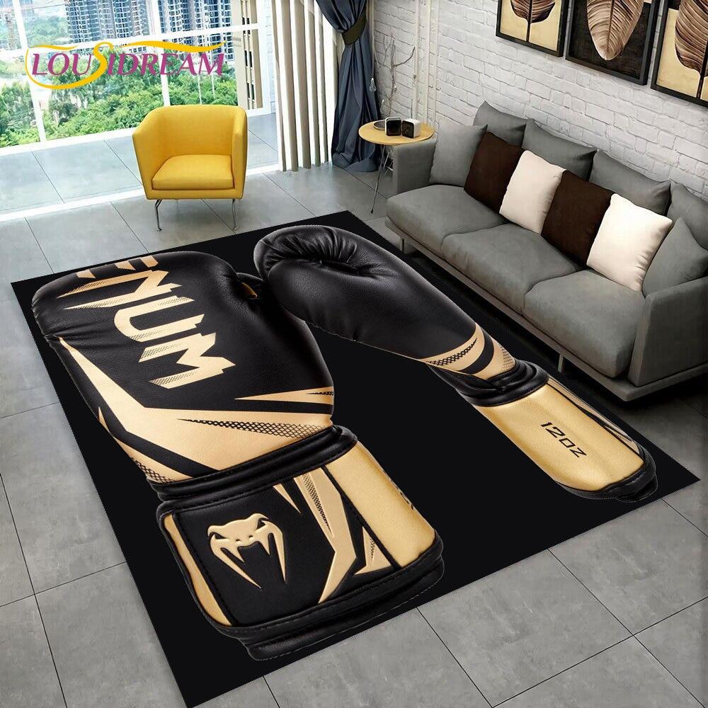 

3D боксерські рукавички Великий килимок для боксу, килимок для вітальні, спальні, дивана, прикраса, дитячий нековзкий килимок 40x60cm