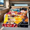 1PC Dragon Ball Super  Print Flannel Blanket, High quality All Seasons, Home Decor, Warmth and Comfort, Perfect for Christmas Gifts