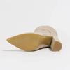 Woman Shoes 2026 Autumn Winter Pleated Ankle Boots Women Designer Pointed Toe Square High Heels Shoes Fashion Modern Short Boots