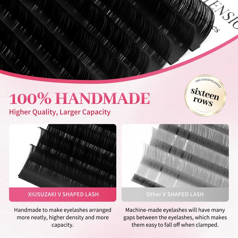 XIUSUZAKI Classic Individual Eyelashes Extensions Soft Natural Matte Black Classic Volume Lashes Extensions Supplier