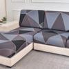 Stretch-bedruckter Stretch-Sofa-Sitzkissenbezug, Rückenlehnenbezug, Schutz für Couch, Sofabezug, L-Form, Chaselong-Schonbezüge