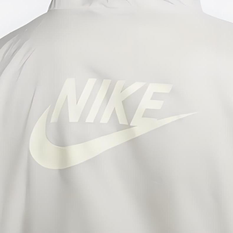 Nike Logo Print Hooded Long Sleeve Jacket Men Jackets Light-Grey DQ4256-072