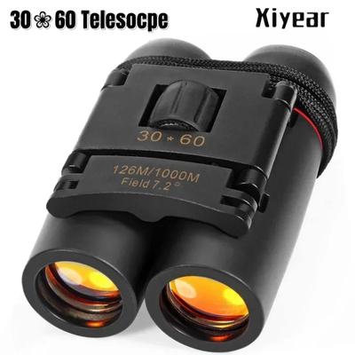 Professional 30x60 Telescope Mini Compact Folding Binoculars HD Portable for Child Outdoor Bird Watching Camping Travel Gift