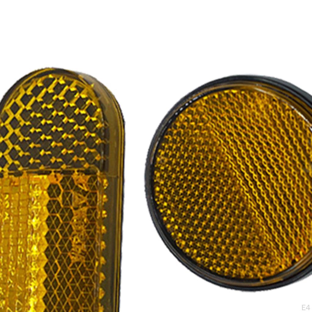 4 Pieces Reflector Light Reflective Strip Replacement Part for Trailer Bike Car