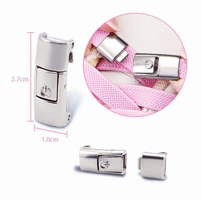 Flat Elastic Shoelace for Sneakers Sport Tieless Shoe Laces Press Lock No Tie Shoelaces One Size Fit All Adult Kids 1Pair/2Pair
