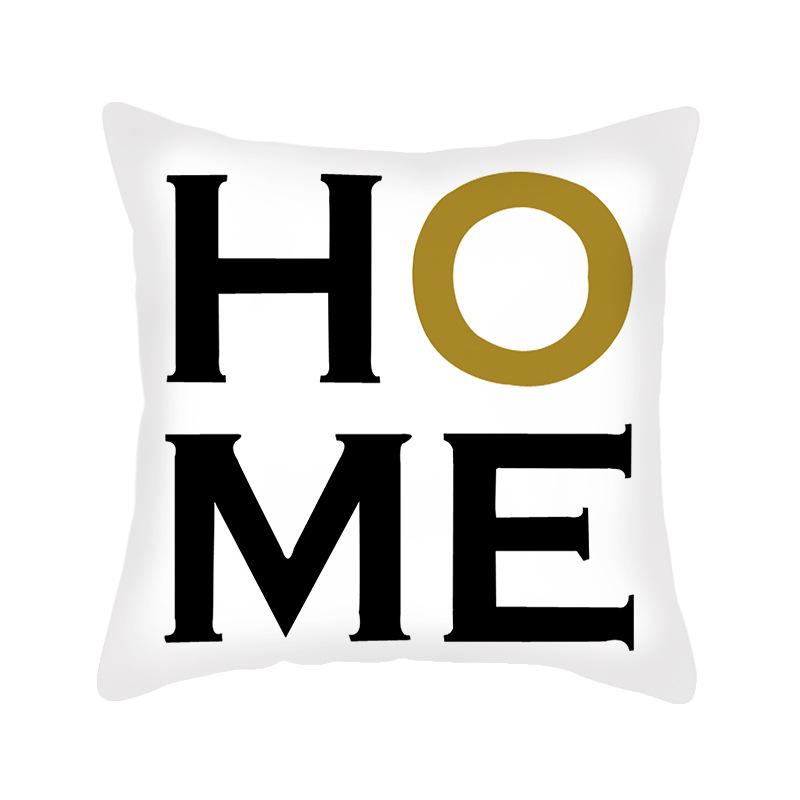 Nordic Cushion Pillow Geometric Linen Pillow Cover Yellow European Nordic Ins Style Cushion Cover