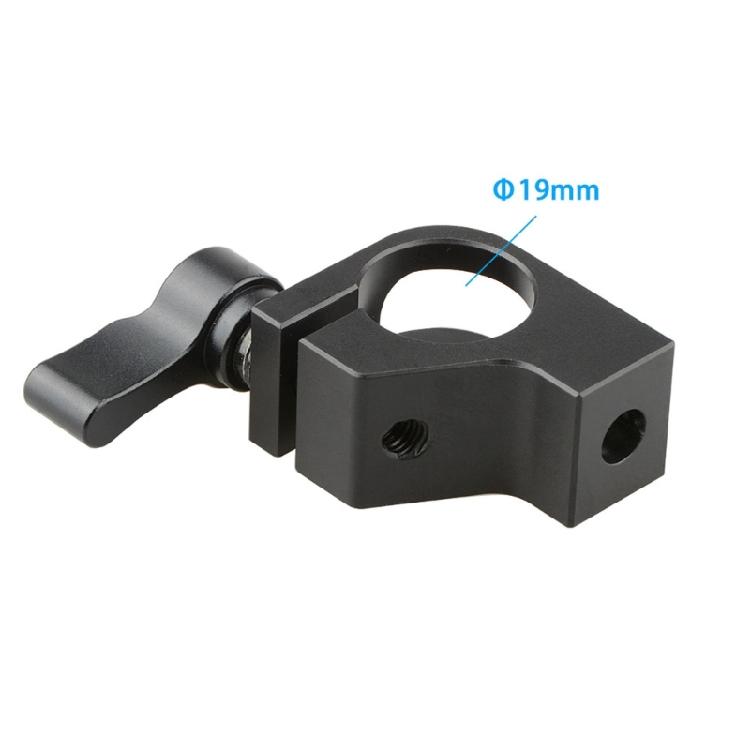 Professional Single Hole Clamp With 1/4inch-20 Thread Screw for 19mm Pipe Aluminum Home Improvement Installation