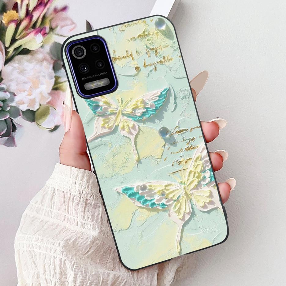 For LG K52 K62 2020 Case LM-K520 LM-K525 Stylish Love Heart Painted Cover Soft TPU Phone Case For LG K62 K 52 LGK52 LGK62 Fundas