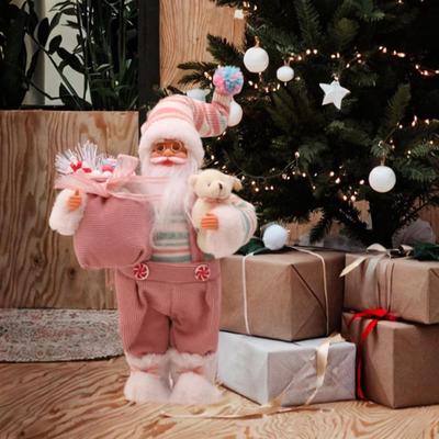 Christmas Decoration Santa Claus Figure Doll Ornament Standing Figurine for Year