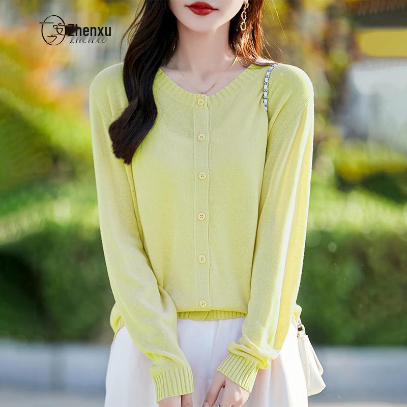 Women's Tencel-Linen Blend Knit Cardigan