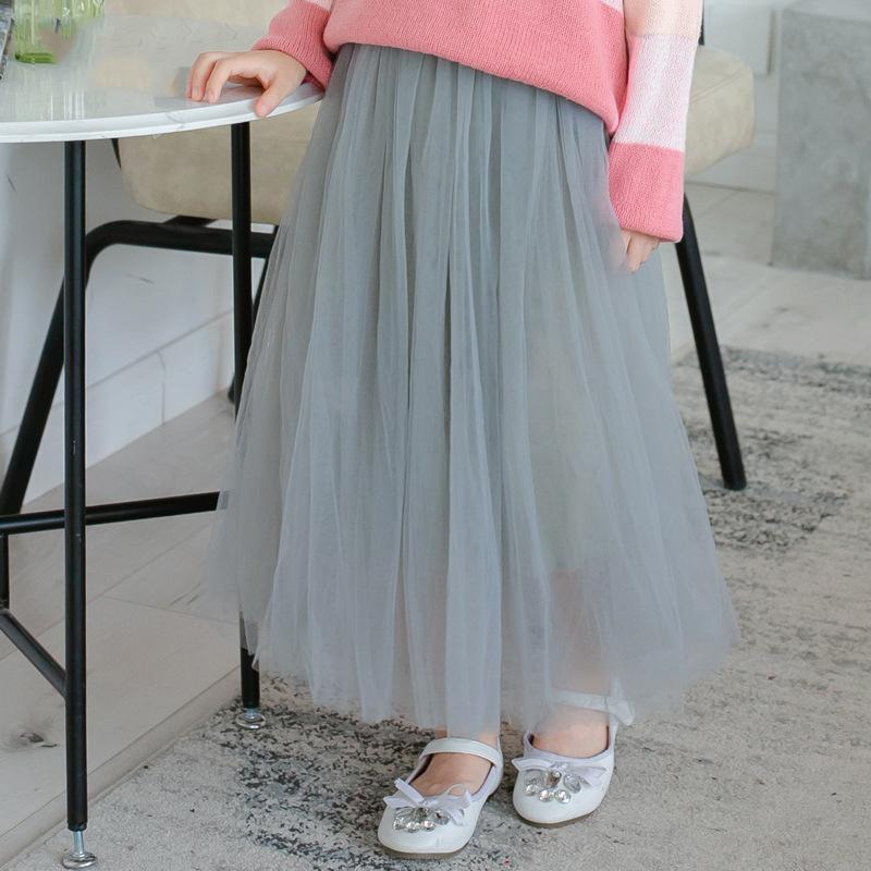 

Школьная детская юбка, сетчатая юбка для маленьких девочек, однотонная однотонная детская юбка на все сезоны, 8 цветов, 10, 12, 13 лет 150cm серый