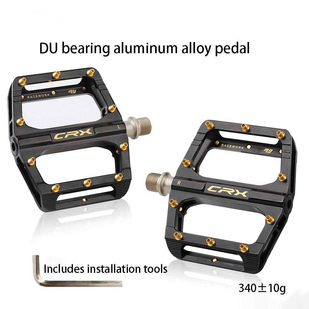 Ultralight Aluminum Bike Pedals, Sealed Bearing Non-Slip Pedals, 340g for Mountain & Road Bicycles