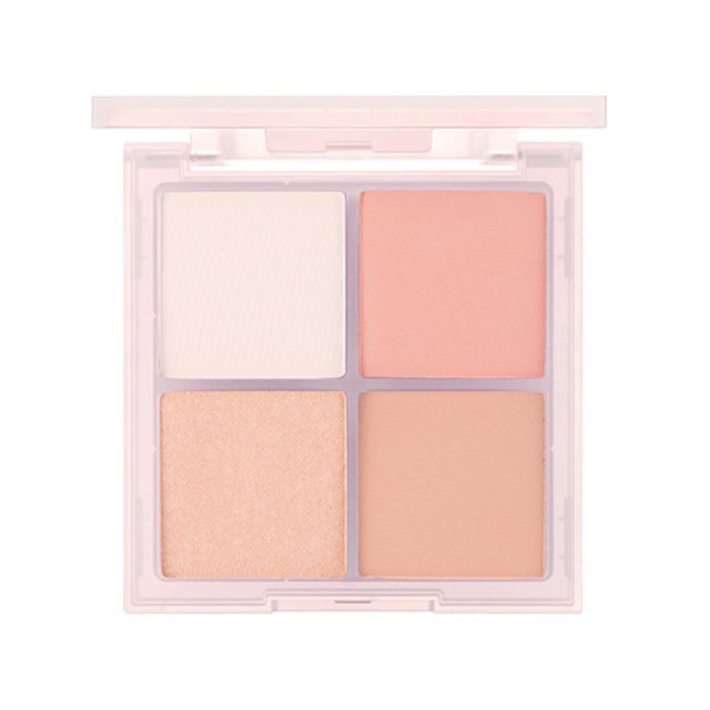 VDL Cheekstain Blusher Palette 10g – Soft Blurring Cheek Color Palette 01 Iconic Peach