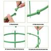 Plant Cage Stake Tower Plant Support for Raised Garden Bed Round Cages for Pots and Gardens Green Extra Bold