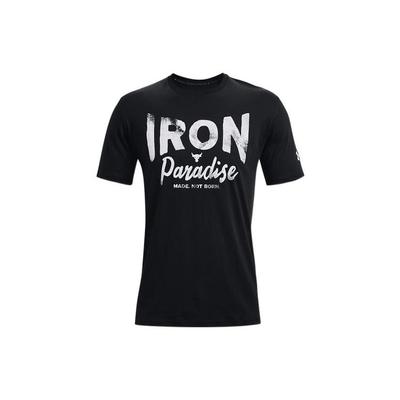 Johnson Series American Vintage Letter Logo Print Ronde Hals Pullover Getailleerd Korte Mouwen Verlaagde Schouders T-shirt Heren T-shirts 1370483-001