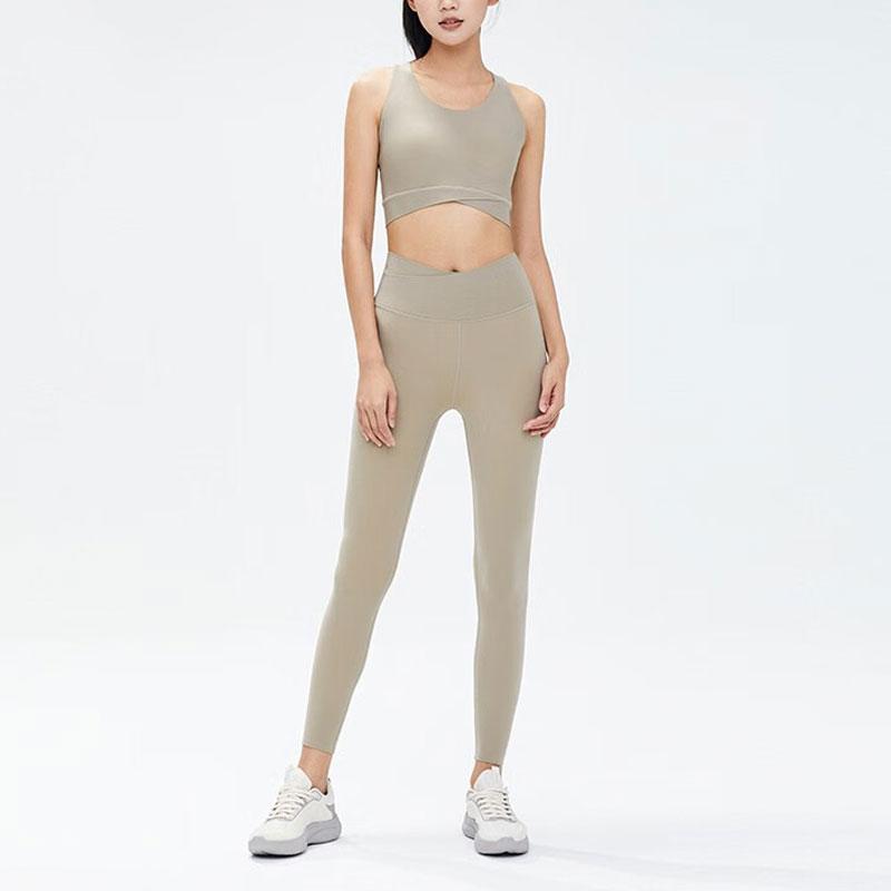 Anta Comprehensive Training Series Solid Color Yoga Fitness Sports Underwear Women Underwear Beach-Color 962337104-1