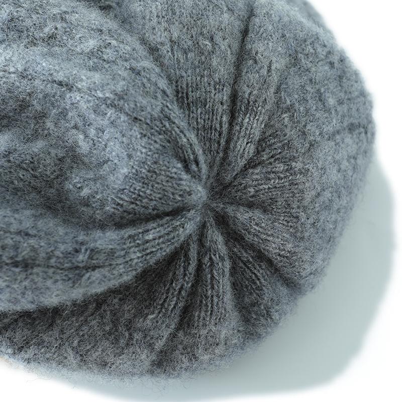 Women's Cashmere Hat Qinghe Cashmere 30% Cashmere 70% Wool Women's Autumn and Winter Cashmere Headscarf Soft and Warm