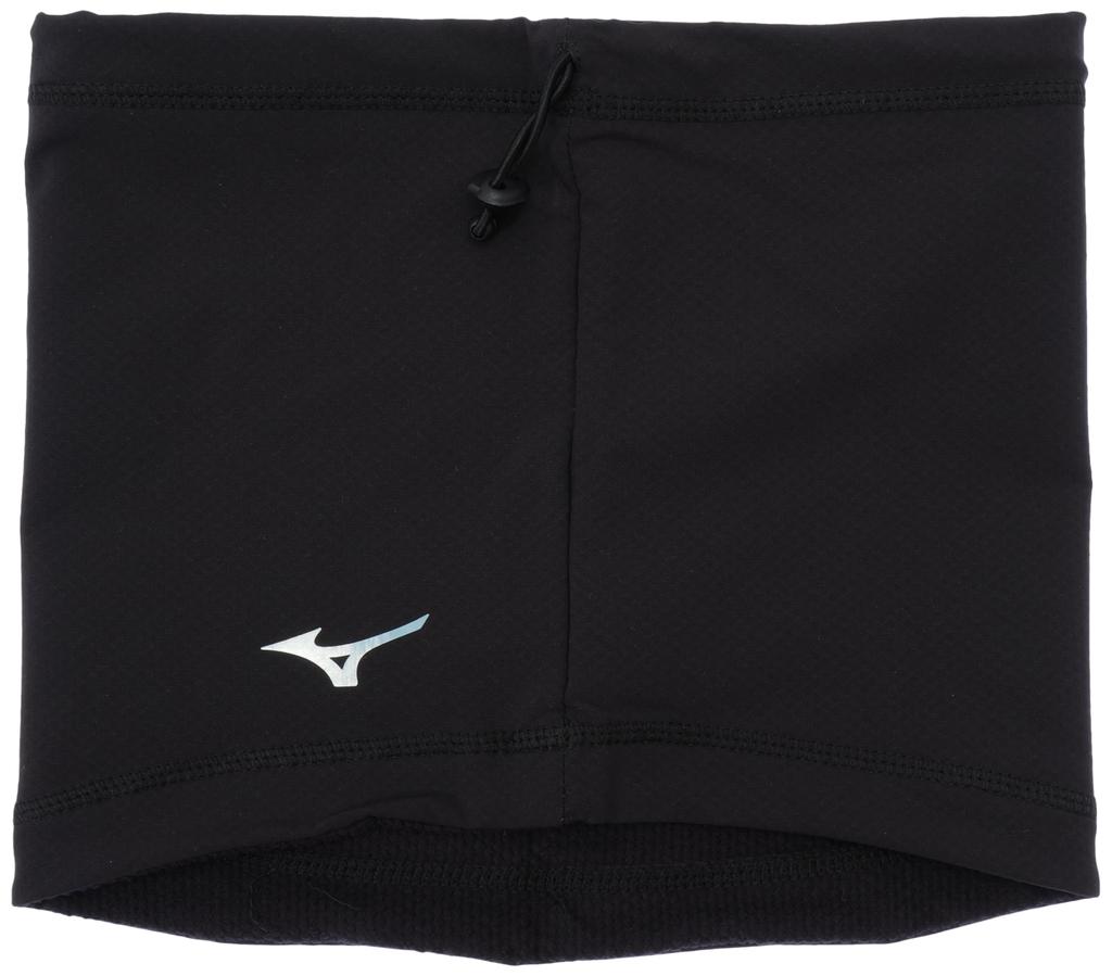 Mizuno Tech Shield Neck Training Free Size Warmer, Wear, Windproof, Water-Repellent, Black, 32JYA705,