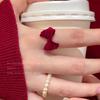 Velvet Pearl Ring - Elegant and Sweet Women's Finger Ring with A Small and Exclusive High-end Feel.